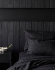 Noir Linen Pillowcase Set