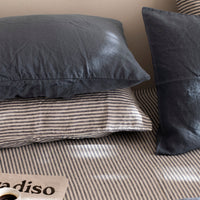 Marine Stripe Linen Pillowcase Set