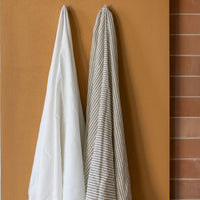 Sundae White Linen Towel