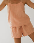 Drawstring Linen Short - Musk