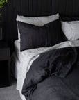 Noir Linen Duvet Set